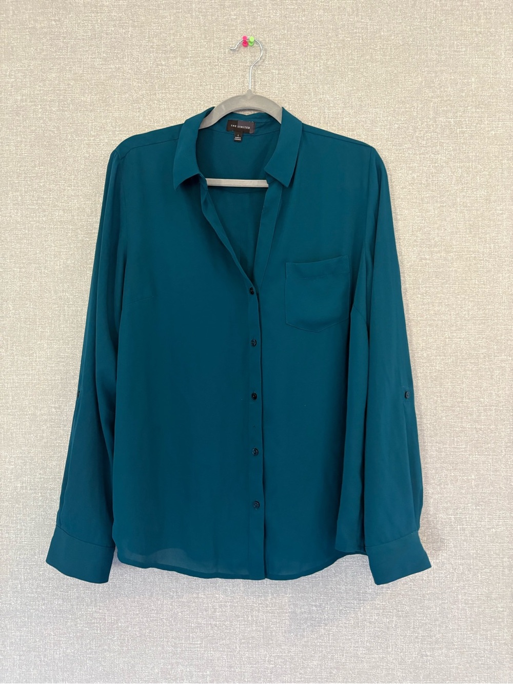 The Limited Teal Button-Down Long-Sleeve Shirt